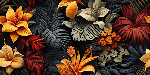 Photo ai generated ai generative boho ash art plant botanical flower exotic tropical pattern decoration