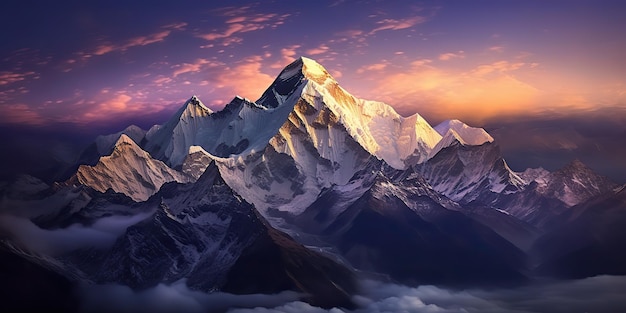 AI Generated AI Generative Everest mountain great landscape adventure nepal outdoor