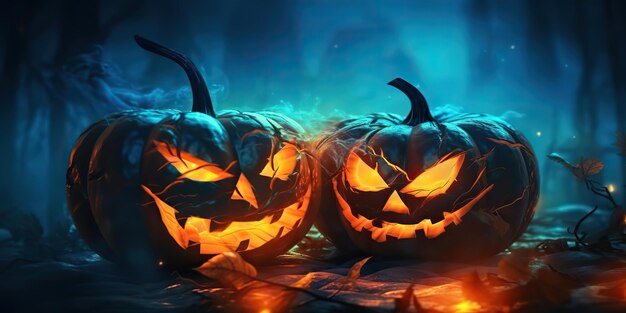 Ai generated ai generative halloween spooky boo scary horro night pumpkin