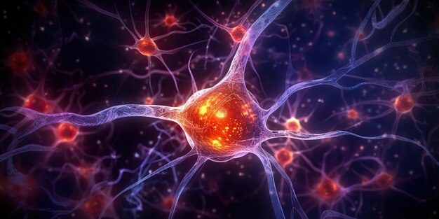 AI Generated AI Generative Human brain mind neuron system Network remember knowledge network