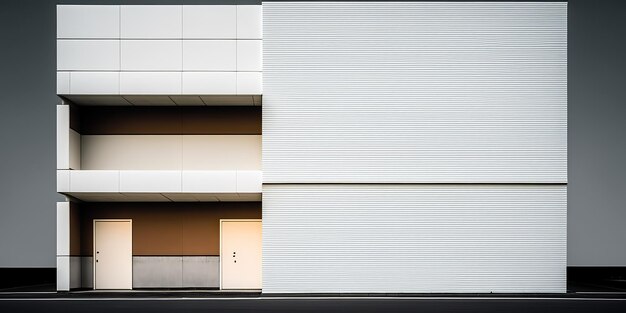 Сгенерированный AI Генеративный AI Генеративный город в японском стиле городская минимальная архитектура фото в уличном стиле