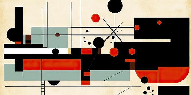 AI Generated AI Generative Matisse bauhaus 일본 라인 패턴 배경 낙서 포스터