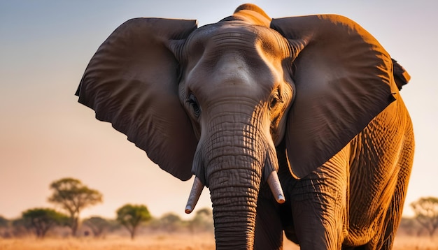 AI Generated AI Generative a portrait of elephant