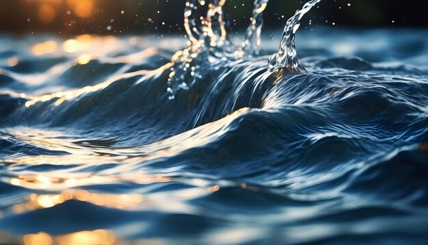 AI Generated AI Generative Pure flowing water texture background wallpaper