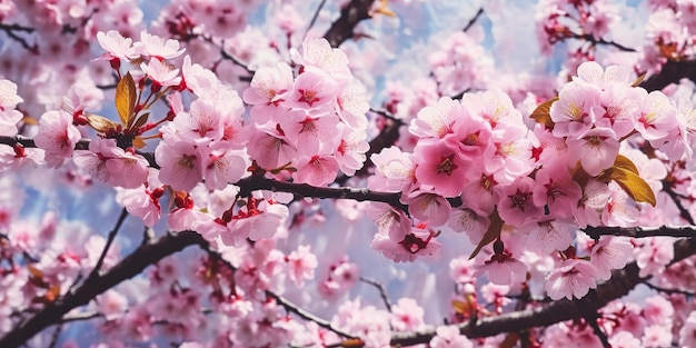 AI Generated AI Generative Traditional Japanese flower sakura cherry blossom tree Graphic Art