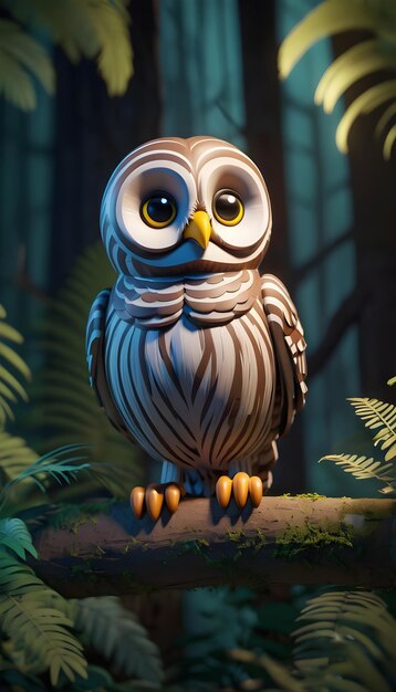 AI Generated Barred Owl