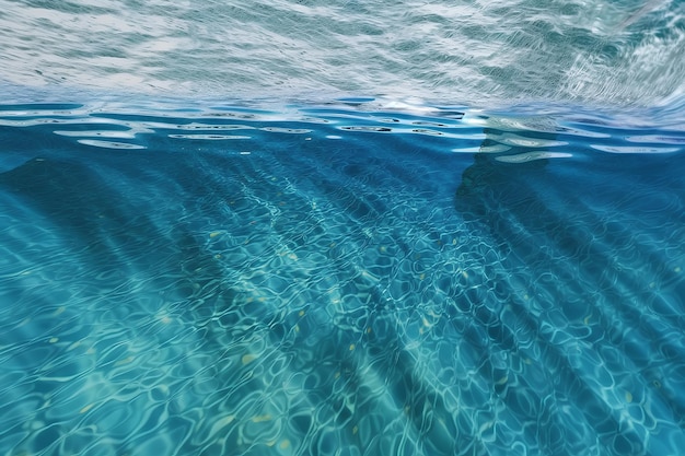 AI generated beautiful azure water in the pool in a photorealistic style