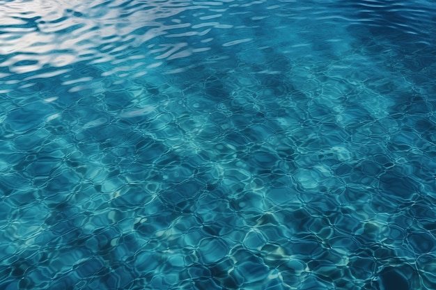 AI generated beautiful azure water in the pool in a photorealistic style