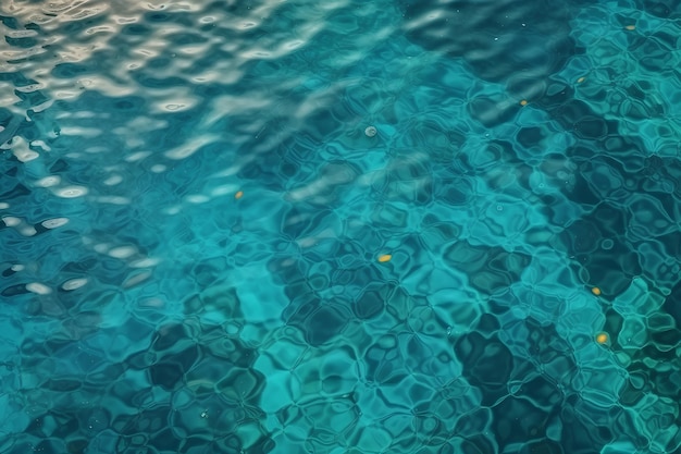 인공지능은 수영장에서 아름다운 푸른 물을 사진적 스타일로 생성했습니다.