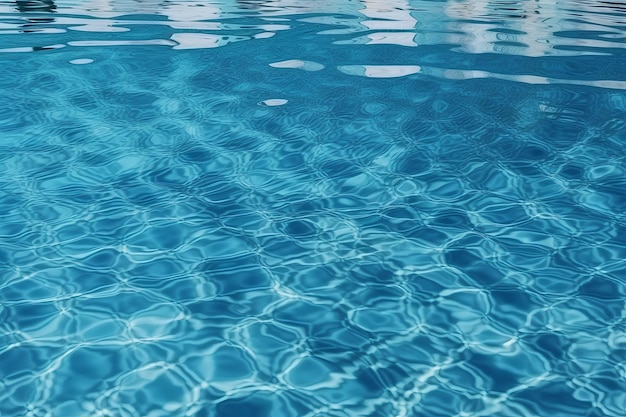 ИИ создал красивую лазурную воду в бассейне в фотореалистическом стиле