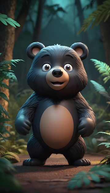 AI Generated Black Bear