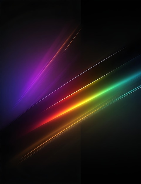 AI generated colorful light effect