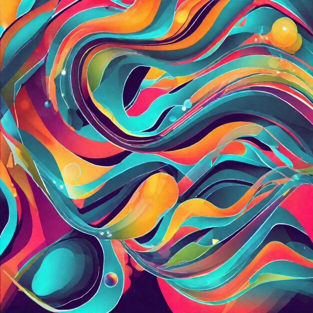 Ai generated content Abstract Watercolor Splash Contemporary Graphic Concept