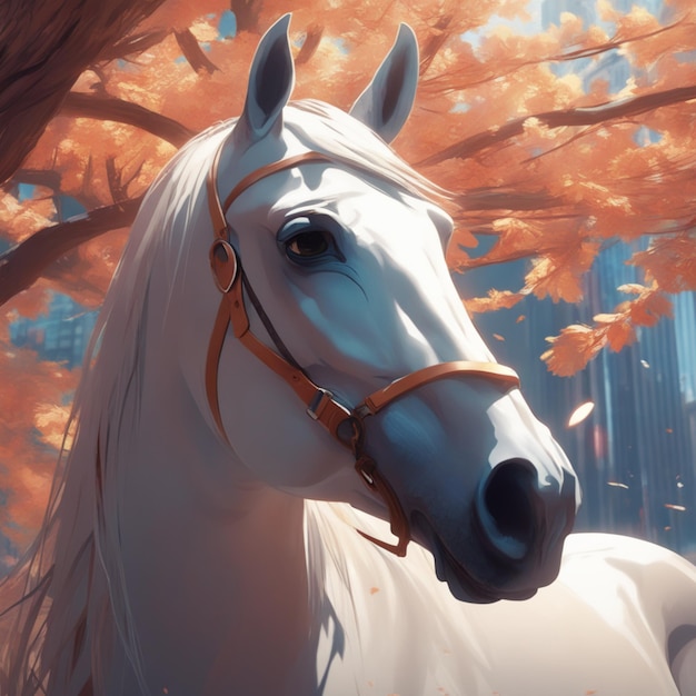 Ai generated content Graceful Elegance A Horse's Eye in CloseUp