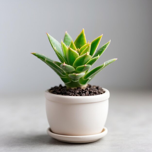 AI generated cute mini Aloe plant in a pot