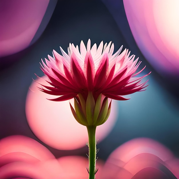 Ai generated free photo lily flower on a dark background