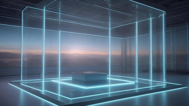 AI generated futuristic metaverse based room generator with interiors