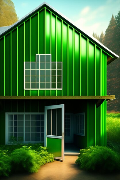 Foto ai generated green house