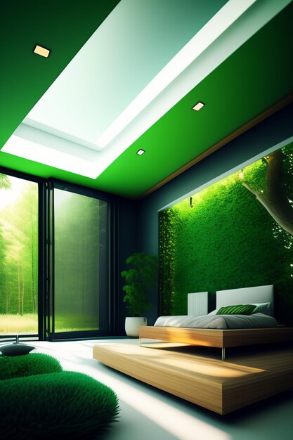 Foto ai generated green house