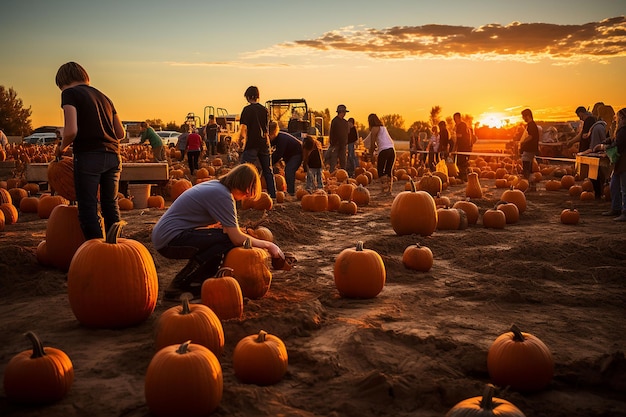 Aiが生成したハロウィンの背景画像