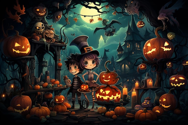 AI generated halloween image