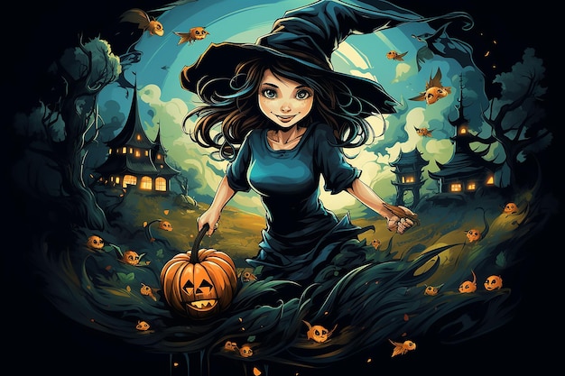 AI generated halloween image