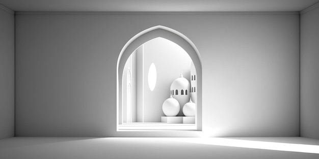 Ai generated illustration of muslim mosque