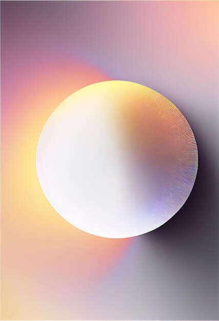 Photo ai generated illustration of a simple colorful gradient background with bubble