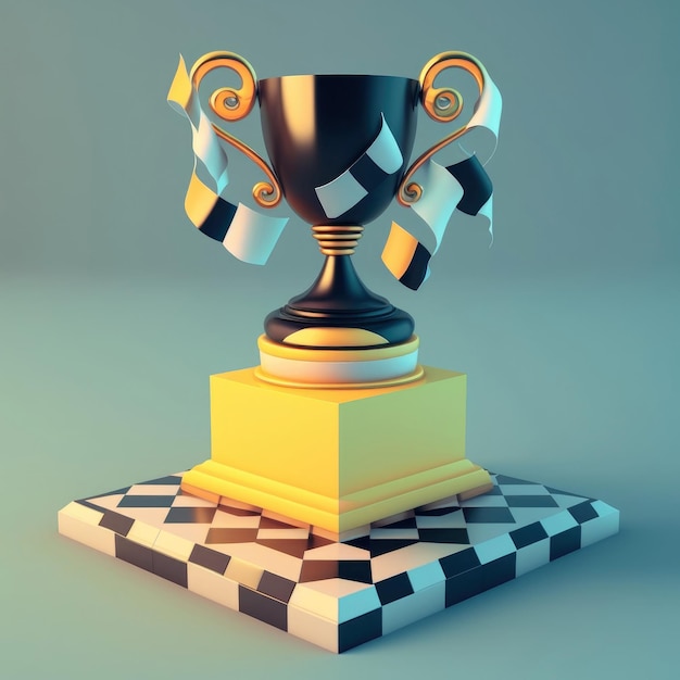 Photo ai generated image of authentic trophy