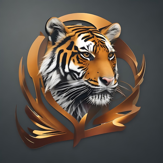 Photo ai generated lion logo