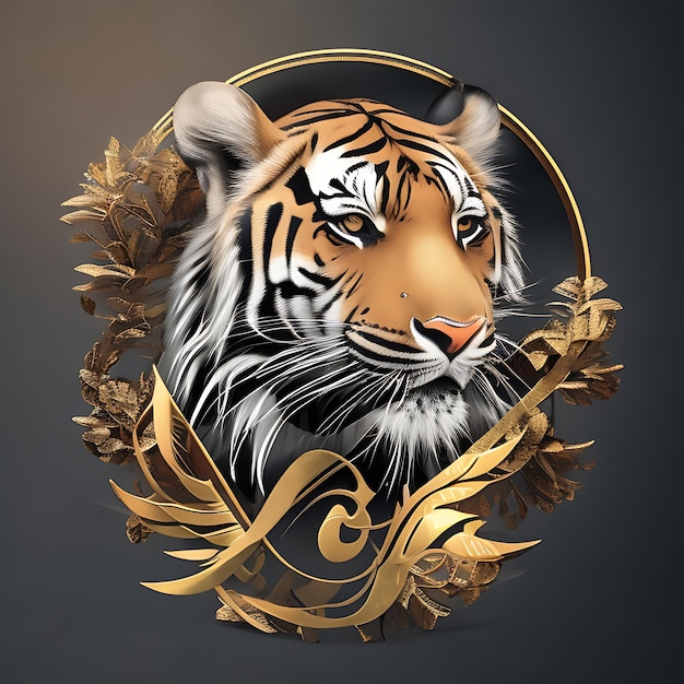 Photo ai generated lion logo