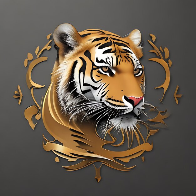 Photo ai generated lion logo