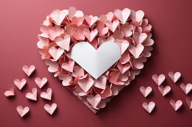 ai generated love heart and valentine background