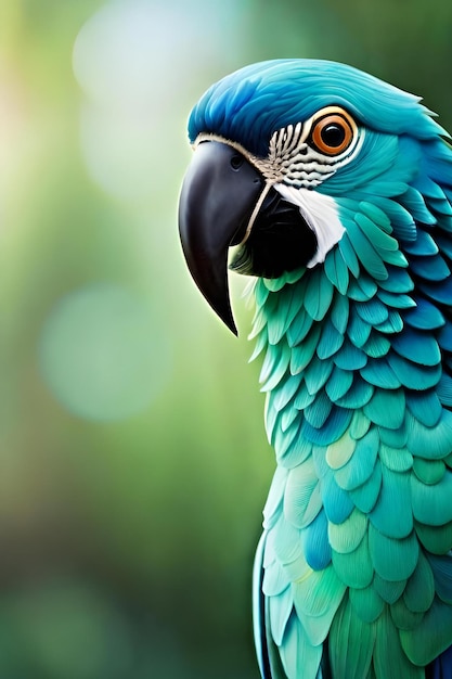 Photo ai generated macaw bird photography