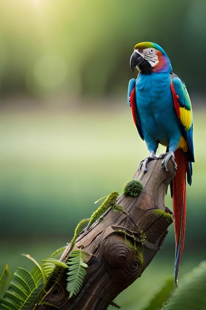 Photo ai generated macaw bird photography