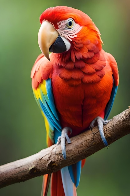 AI Generated Macaw Bird Photography