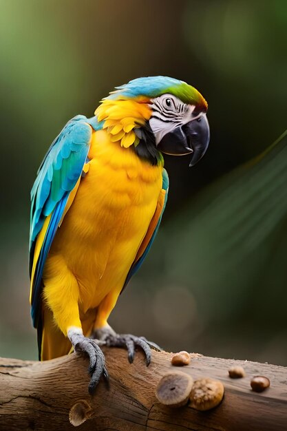 AI Generated Macaw Bird Photography