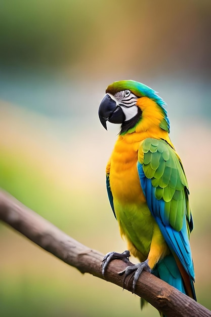 Photo ai generated macaw bird photography