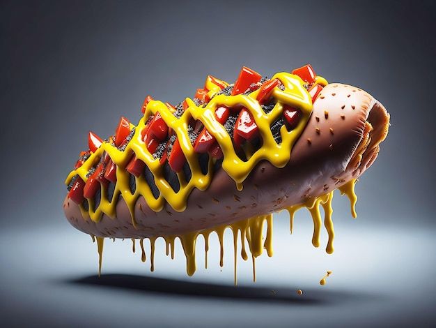 Ai generated Photo delicious Hot dog