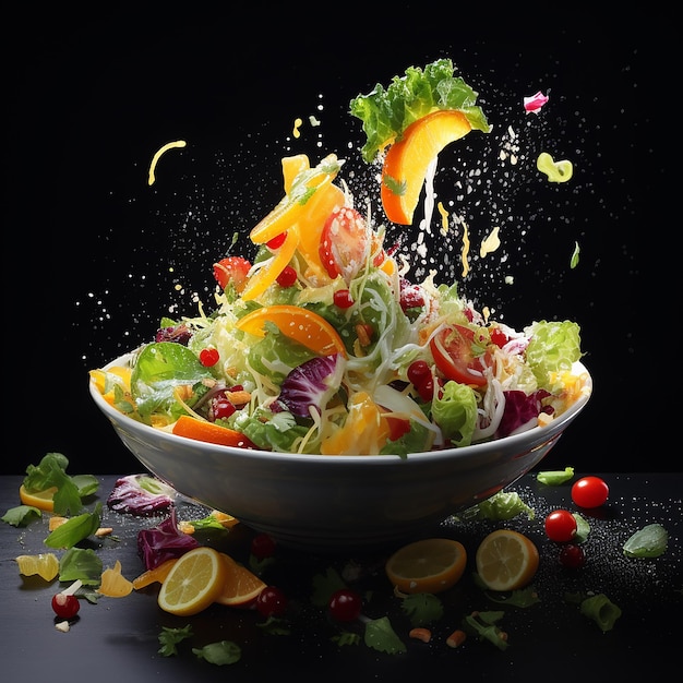 AI generated photo of selection of healthy diet for nutritionist food illustration