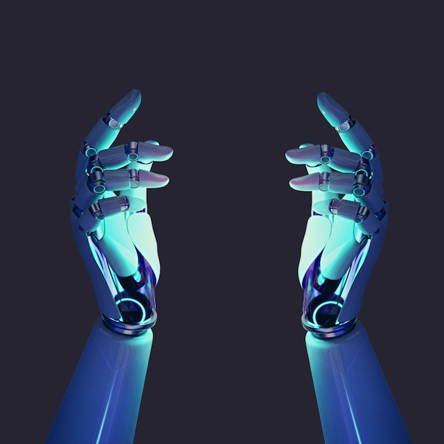 AI generated picture of robot hand