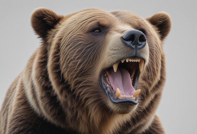 Ai generated Powerful Simplicity The Roaring Bear