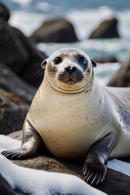 Photo ai generated realistic pictures of seals