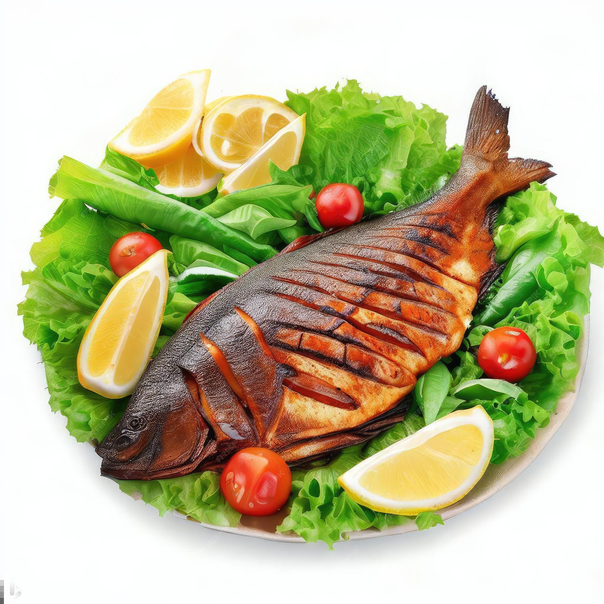 Premium AI Image AI Generated Render Of A Grilled Fish In A Plate Sea premium-ai-image-ai-generated-render-of-a-grilled-fish-in-a-plate-sea