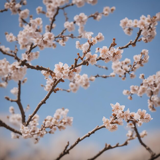 Foto ai ha generato l'immagine del fiore primaverile