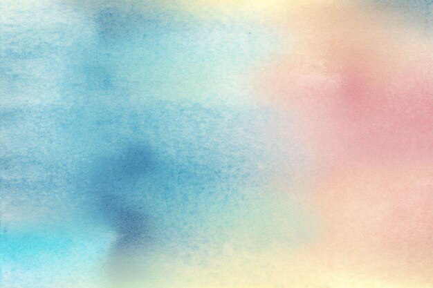 Ai generated Watercolor pastel background aquarelle colorful stains on paper