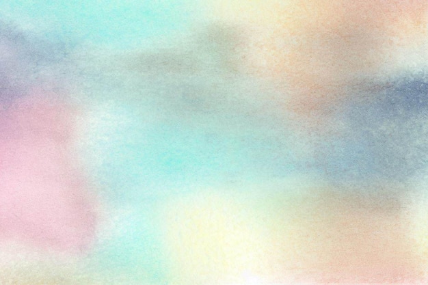 Ai generated Watercolor pastel background aquarelle colorful stains on paper