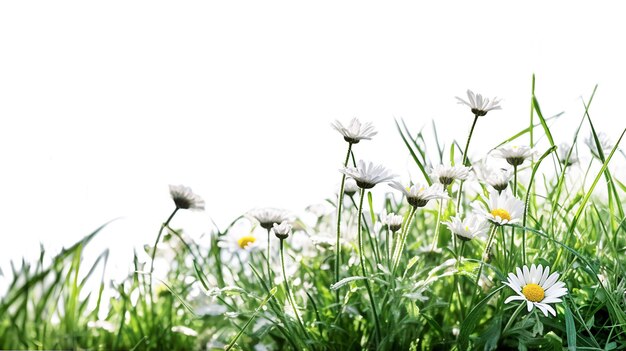 AI generatief Gras met margrieten