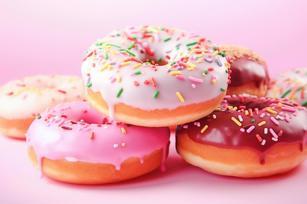 AI generatieve Lekkere donuts Nationale donutdag