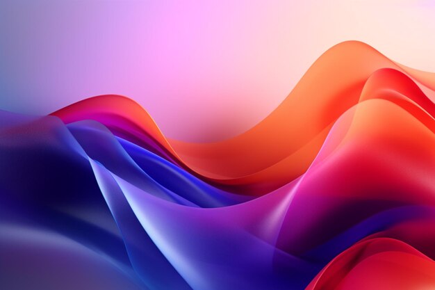 Ai generative abstract colorful smooth background wallpaper